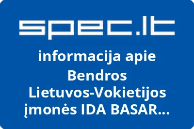 Bendros Lietuvos-Vokietijos įmonės IDA BASAR Kauno filialas