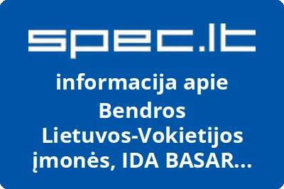 Bendros Lietuvos-Vokietijos įmonės, IDA BASAR Palangos filialas, UAB