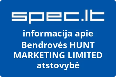 Bendrovės HUNT MARKETING LIMITED atstovybė