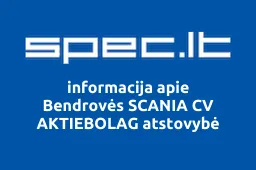Bendrovės SCANIA CV AKTIEBOLAG atstovybė iliustracija