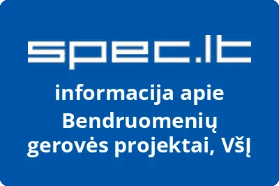 Bendruomenių gerovės projektai, VŠĮ