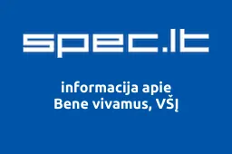 Bene vivamus, VŠĮ | spec.lt