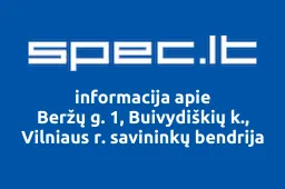 Beržų g. 1, Buivydiškių k., Vilniaus r. savininkų bendrija | spec.lt