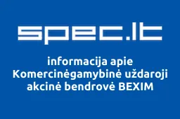 Komercinėgamybinė uždaroji akcinė bendrovė BEXIM iliustracija