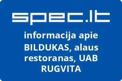 BILDUKAS, alaus restoranas, UAB RUGVITA