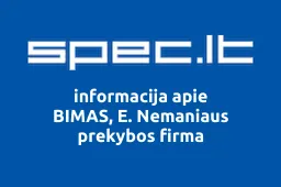 BIMAS, E. Nemaniaus prekybos firma | spec.lt