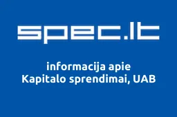 Kapitalo sprendimai, UAB | spec.lt