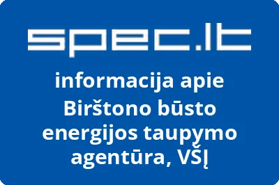 Birštono būsto energijos taupymo agentūra, VŠĮ