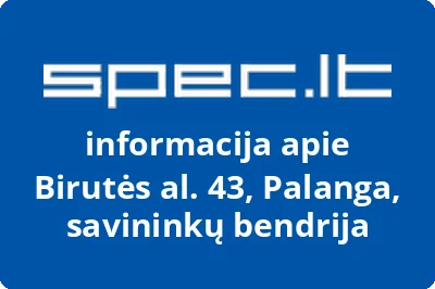 Birutės al. 43, Palanga, savininkų bendrija