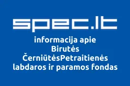 Birutės ČerniūtėsPetraitienės labdaros ir paramos fondas | spec.lt