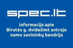 Birutės g. dvidešimt antrojo namo savininkų bendrija | spec.lt
