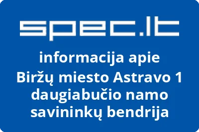 Biržų miesto Astravo 1 daugiabučio namo savininkų bendrija