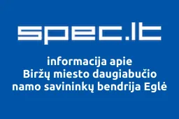 Biržų miesto daugiabučio namo savininkų bendrija Eglė | spec.lt