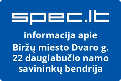 Biržų miesto Dvaro g. 22 daugiabučio namo savininkų bendrija