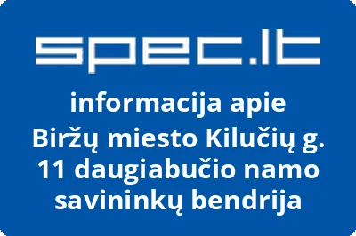 Biržų miesto Kilučių g. 11 daugiabučio namo savininkų bendrija