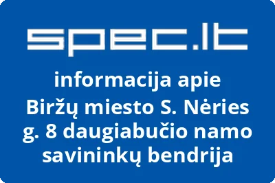 Biržų miesto S. Nėries g. 8 daugiabučio namo savininkų bendrija