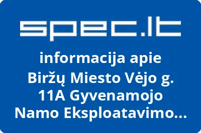 Biržų miesto Vėjo g. 11a gyvenamojo namo eksploatavimo bendrija