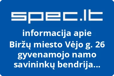 Biržų miesto Vėjo g. 26 gyvenamojo namo savininkų bendrija Bijūnas