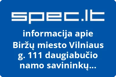 Biržų miesto Vilniaus g. 111 daugiabučio namo savininkų bendrija