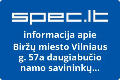 Biržų miesto Vilniaus g. 57a daugiabučio namo savininkų bendrija