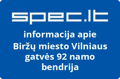 Biržų miesto Vilniaus gatvės 92 namo bendrija