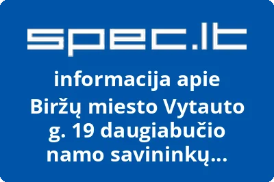 Biržų miesto Vytauto g. 19 daugiabučio namo savininkų bendrija