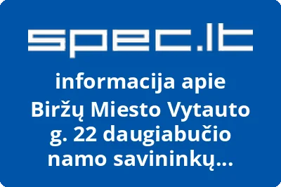 Biržų Miesto Vytauto g. 22 daugiabučio namo savininkų bendrija
