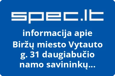 Biržų miesto Vytauto g. 31 daugiabučio namo savininkų bendrija