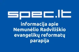 Nemunėlio Radviliškio evangelikų reformatų parapija iliustracija
