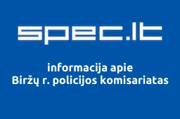 Biržų r. policijos komisariatas iliustracija