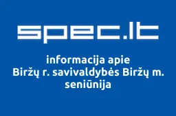 Biržų r. savivaldybės Biržų m. seniūnija iliustracija