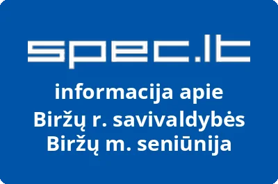 Biržų r. savivaldybės Biržų m. seniūnija