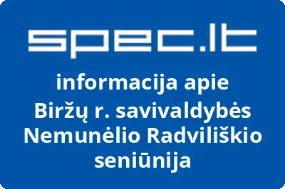 Biržų r. savivaldybės Nemunėlio Radviliškio seniūnija