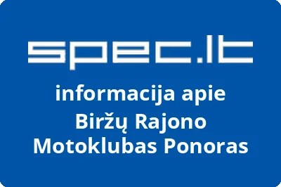 Biržų rajono motoklubas Ponoras