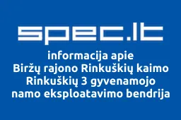 Biržų rajono Rinkuškių kaimo Rinkuškių 3 gyvenamojo namo eksploatavimo bendrija | spec.lt