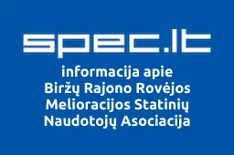 Biržų Rajono Rovėjos Melioracijos Statinių Naudotojų Asociacija iliustracija