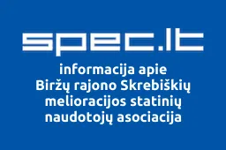 Biržų rajono Skrebiškių melioracijos statinių naudotojų asociacija | spec.lt