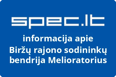 Biržų rajono sodininkų bendrija Melioratorius