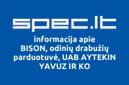 BISON, odinių drabužių parduotuvė, UAB AYTEKIN YAVUZ IR KO | spec.lt