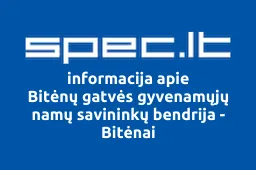 Bitėnų gatvės gyvenamųjų namų savininkų bendrija - Bitėnai | spec.lt