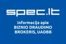 BIZNIO DRAUDIMO BROKERIS, UADBB | spec.lt