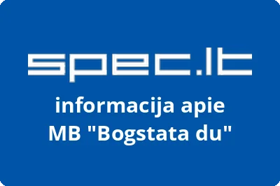 Bogstata du, MB | spec.lt