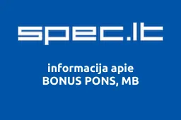 BONUS PONS, MB | spec.lt