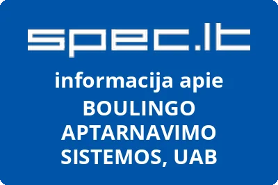 BOULINGO APTARNAVIMO SISTEMOS, UAB