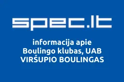 Boulingo klubas, UAB VIRŠUPIO BOULINGAS iliustracija