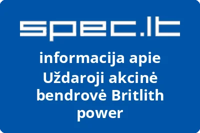 Britlith power, UAB | spec.lt