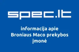 Broniaus Maco prekybos įmonė