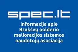 Brukšvų polderio melioracijos sistemos naudotojų asociacija | spec.lt