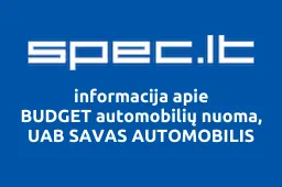 BUDGET automobilių nuoma, UAB SAVAS AUTOMOBILIS | spec.lt