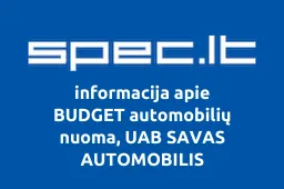 BUDGET automobilių nuoma, UAB SAVAS AUTOMOBILIS